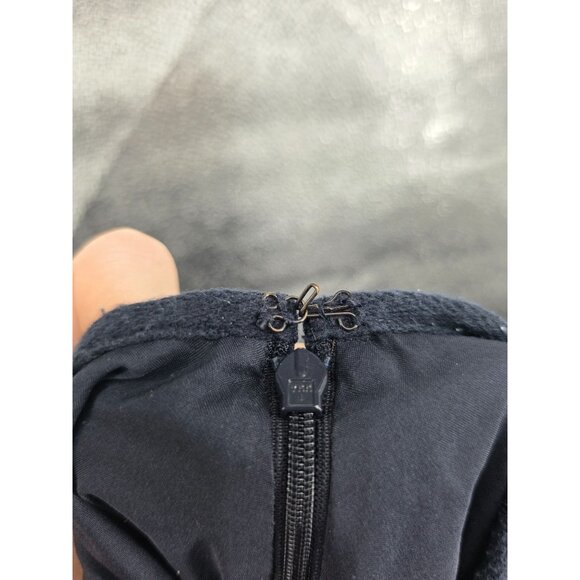 J.Jill Womens Size 18 Black Diagonal Stripe A-Line Skirt - Picture 5 of 6